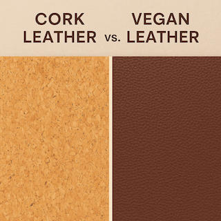 Cork Leather versus Vegan Leather