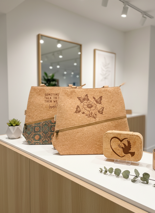 Customizable Cork Bags & Accessories