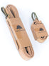 Natural cork pet leash and collar set packaged in eco-friendly cardboard sleeves.