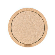 natural cork coaster set with tray