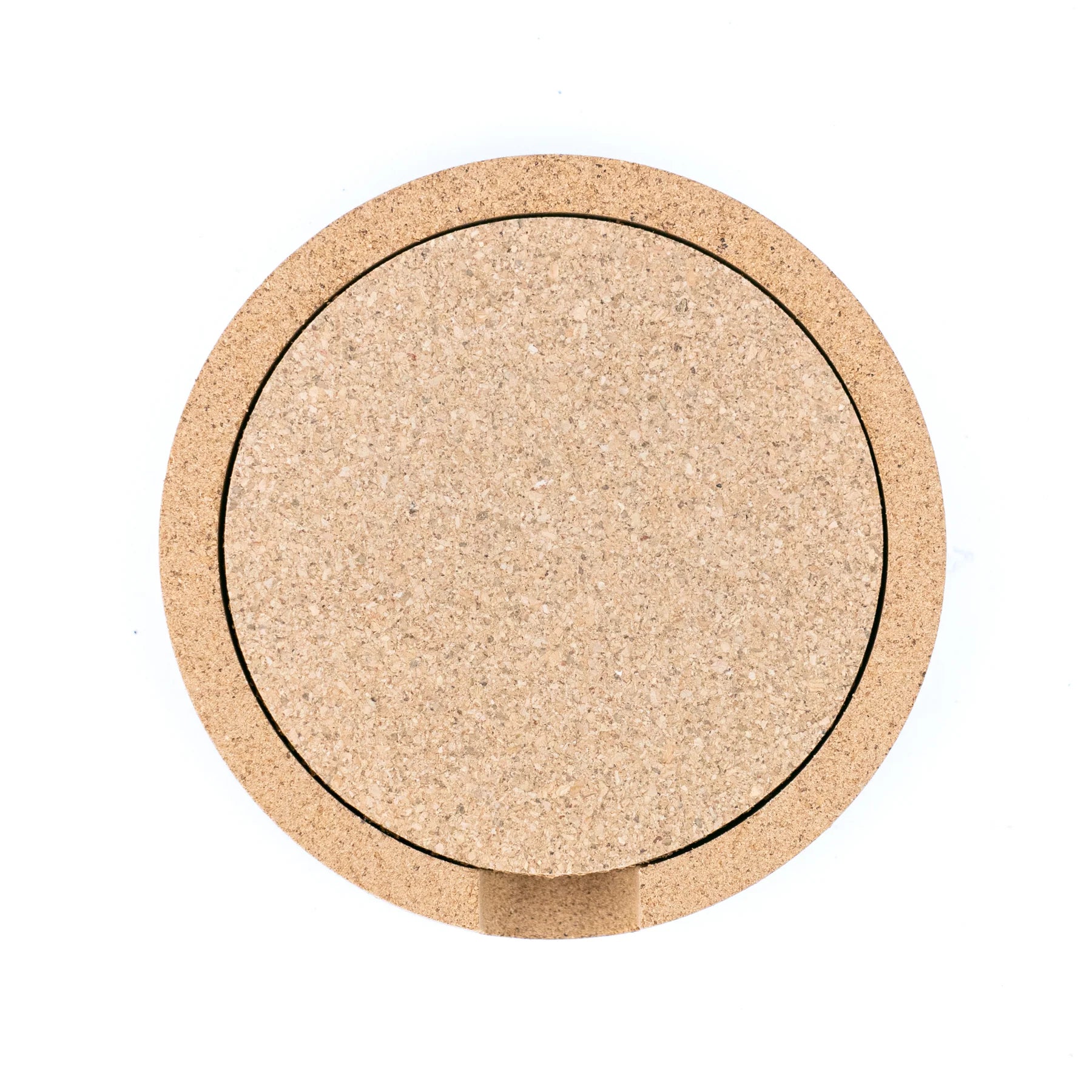 natural cork coaster set with tray