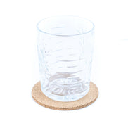 natural cork coaster set with tray