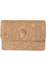 Natural cork, accordion-style wallet with spacious interior that has 9 card pockets. 