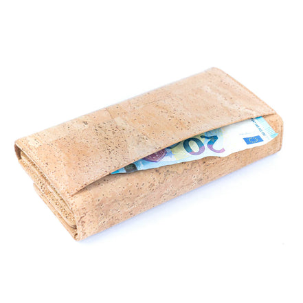 Back view bifold cork wallet
