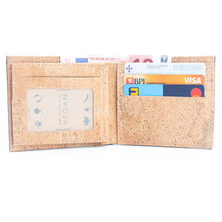 Interior view A slim, lightweight cork wallet that keeps your essentials organized without the bulk.
