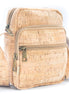 Men‚Äôs natural cork messenger bag front view