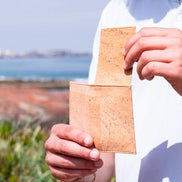A slim, lightweight RFID protected bi-fold cork wallet that keeps your essentials organized without the bulk. 