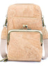 Eco-friendly natural cork phone bag with coin purse and card slots