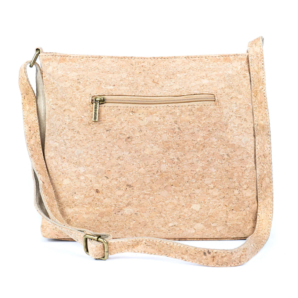 Back view cork hand or shoulder bag