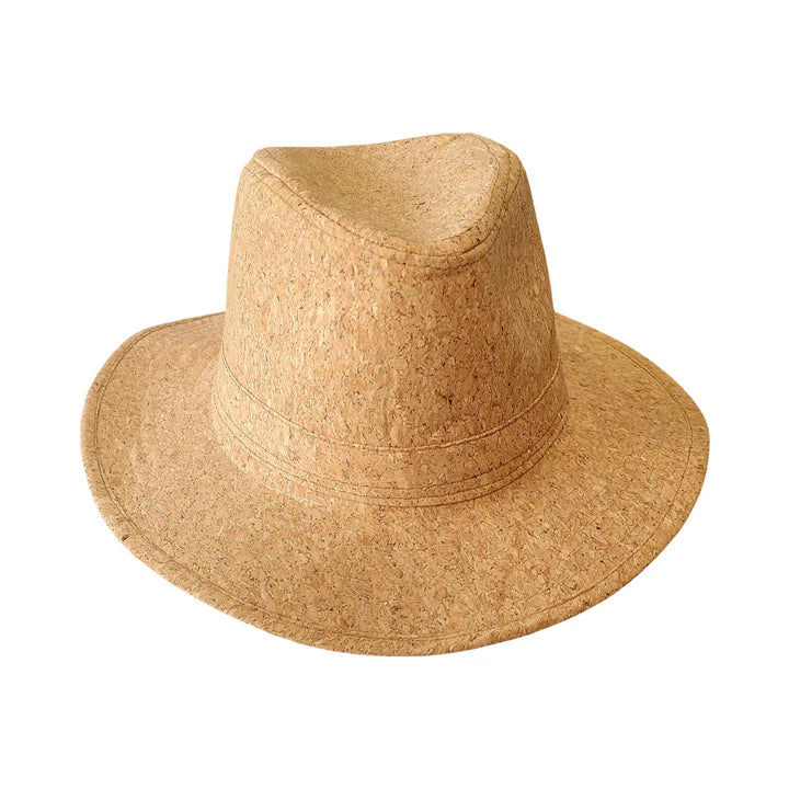 Trailblazer vegan cork cowboy hat — western style front view