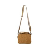 Natural cork purse with external zipper compartment and durable construction