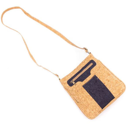 Full length view of Natural Cork Crossbody bag