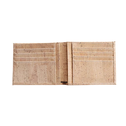 Lightweight and durable, this bi-fold wallet is crafted from premium natural cork. Waterproof and equipped with RFID protection to keep your cards safe. 
