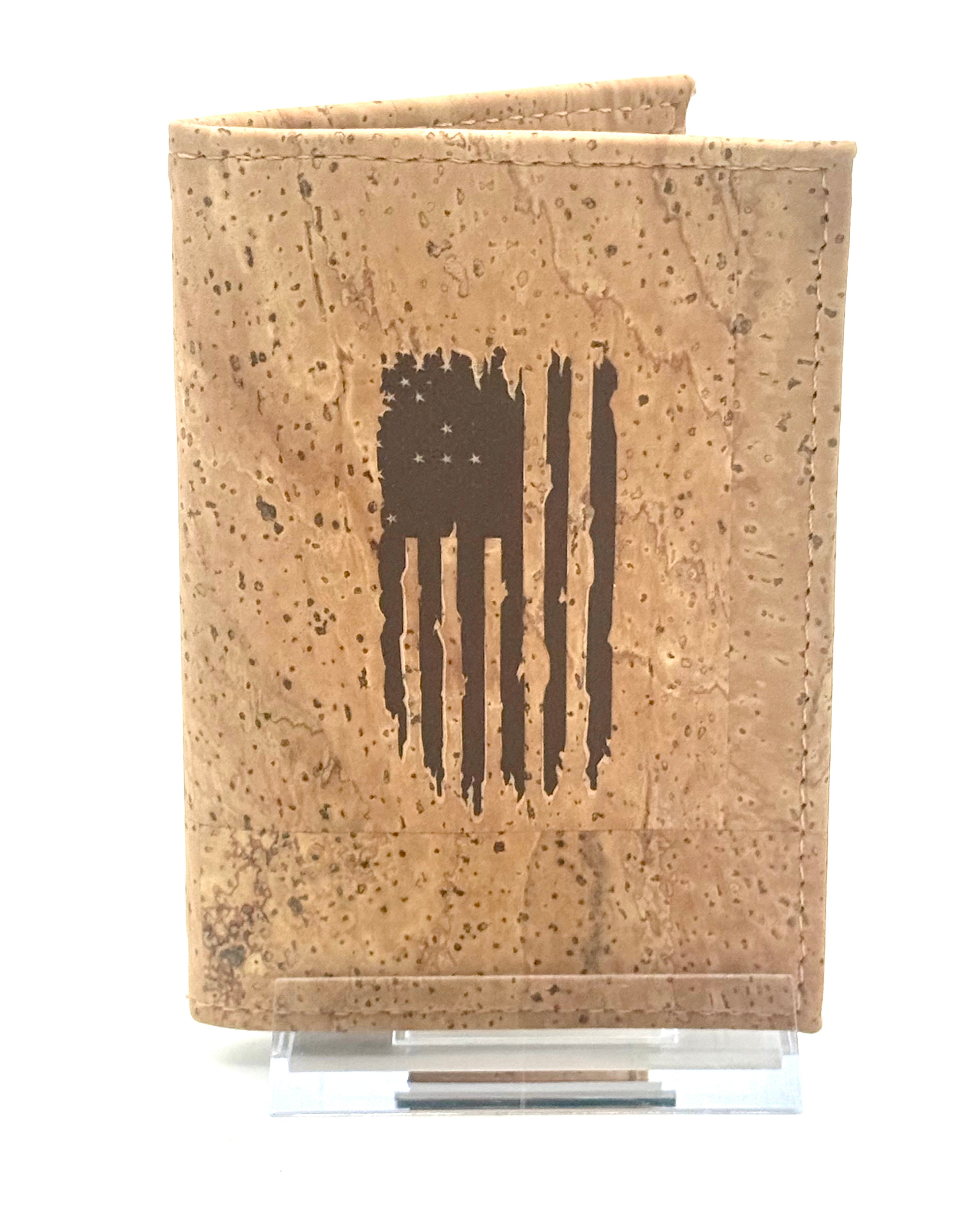 A slim, lightweight RFID protected bi-fold cork wallet that keeps your essentials organized without the bulk. 