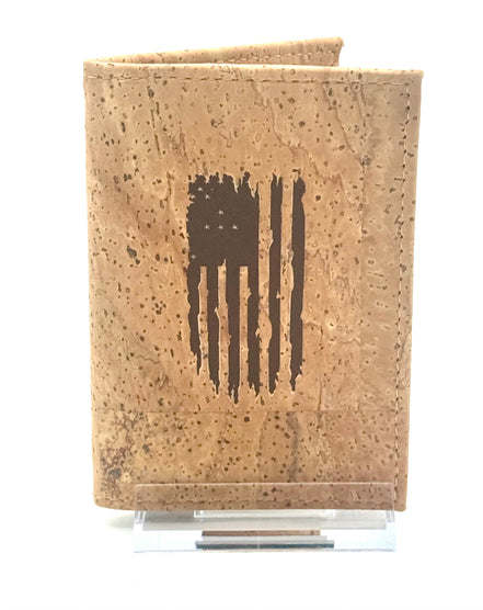 A slim, lightweight RFID protected bi-fold cork wallet that keeps your essentials organized without the bulk. 