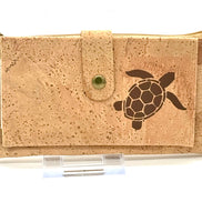 A slim, lightweight cork wallet that keeps your essentials organized without the bulk. sea turtle