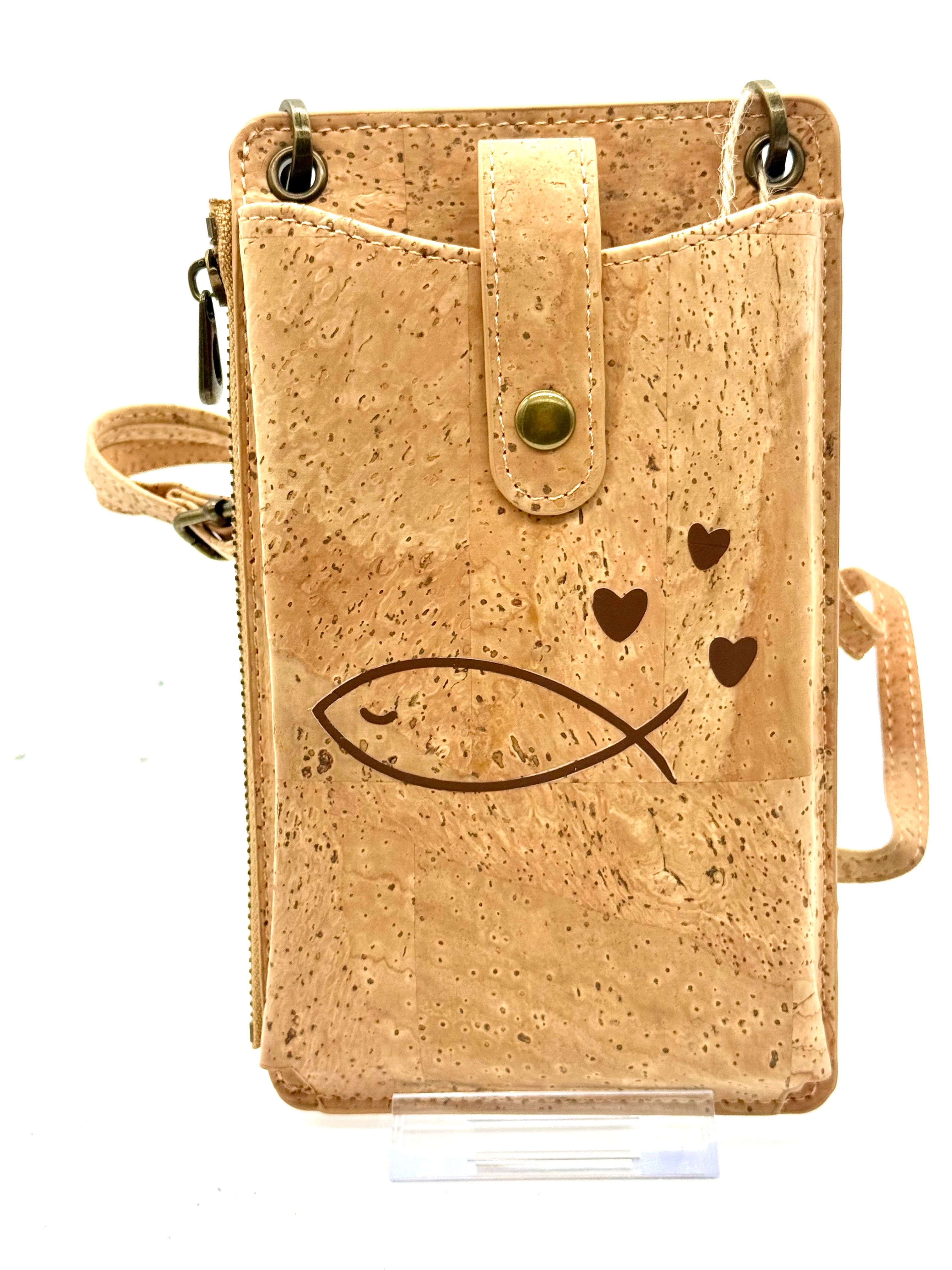 A compact cork phone bag designed for grab-and-go days. Perfect for your phone, cards, keys, and a few small essentials.