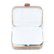 Natural premium cork mini jewelry box perfect for traveling