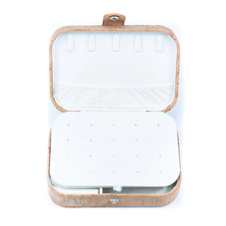 Natural premium cork mini jewelry box perfect for traveling