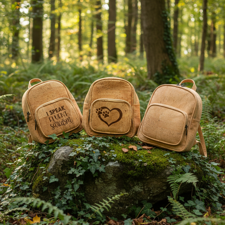 Cork Backpacks in Nature Scene
