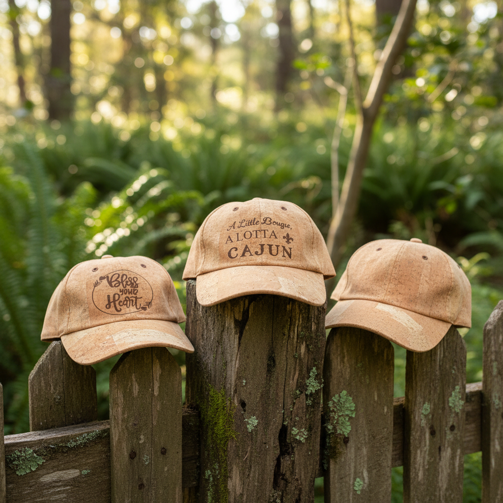 Cork Baseball Caps in Nature Scene