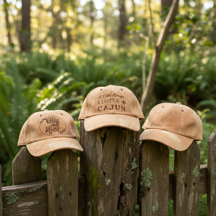 Cork Baseball Caps in Nature Scene