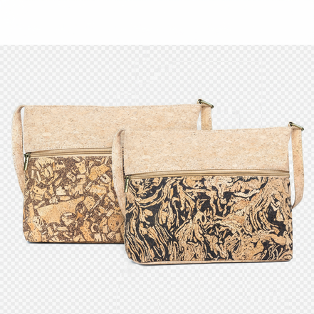 Cork Crossbody Bags on Transparent Background