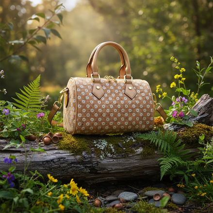 Daisy Cork Handbag in Nature Scene